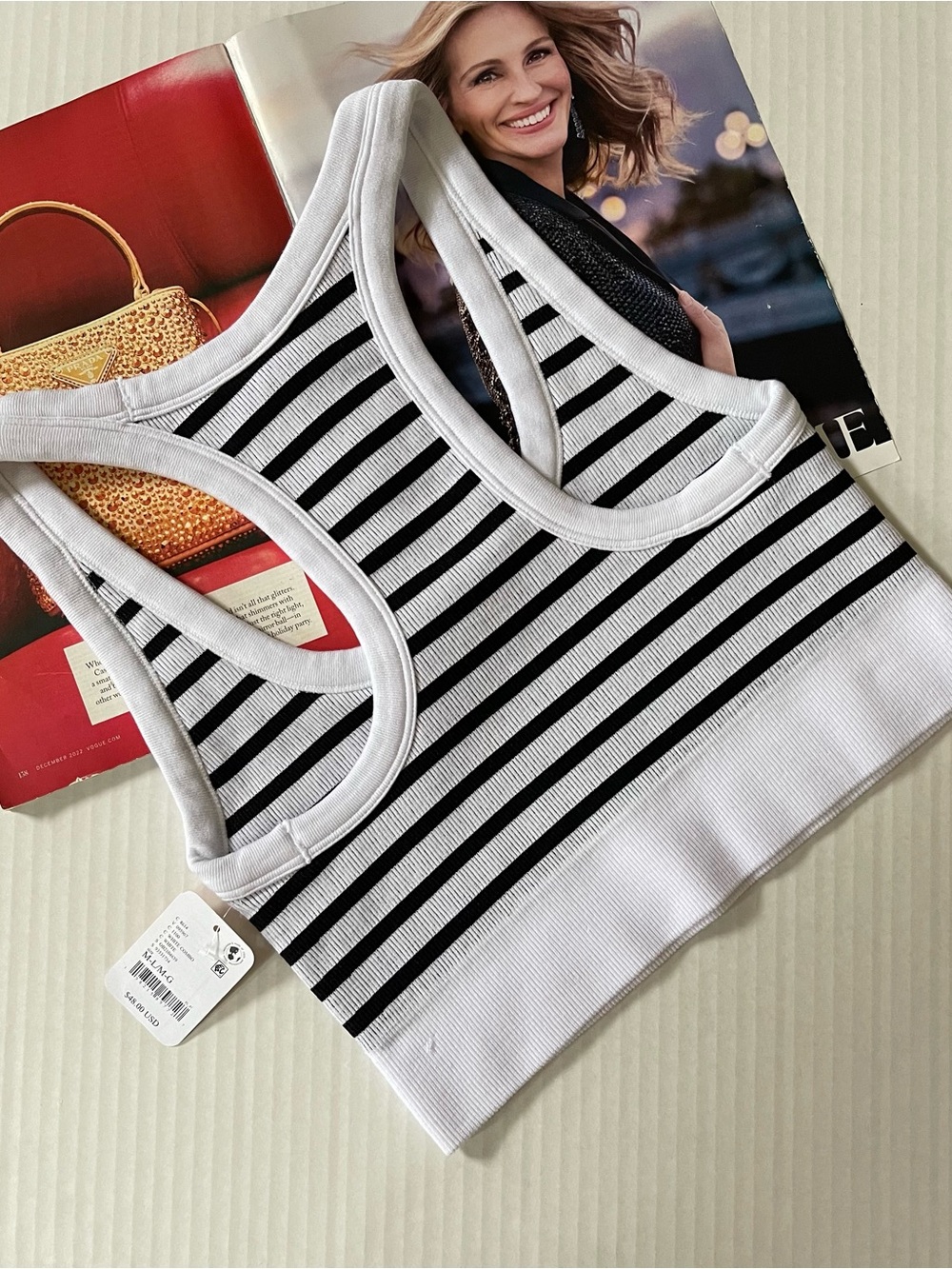 NWT FP Movement Women's Go To Striped Bra